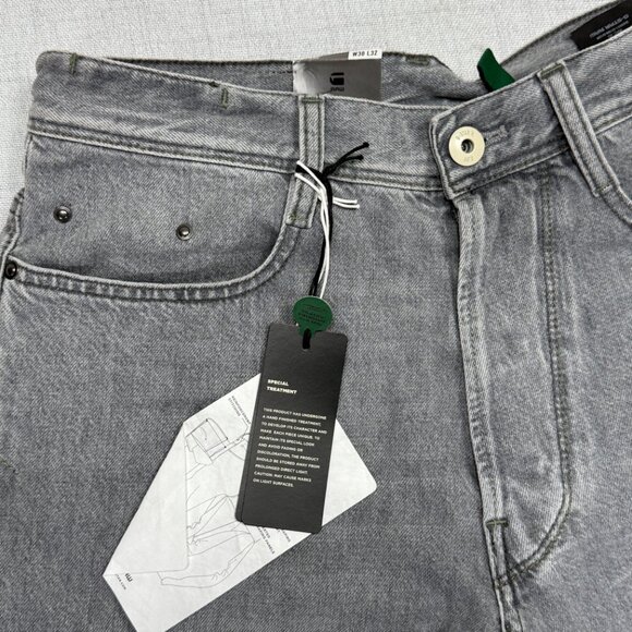 G-Star RAW Jeans ARC 3D Slim Tapered Faded Grey Denim Cotton Blend 30x32 NWT - Picture 16 of 16
